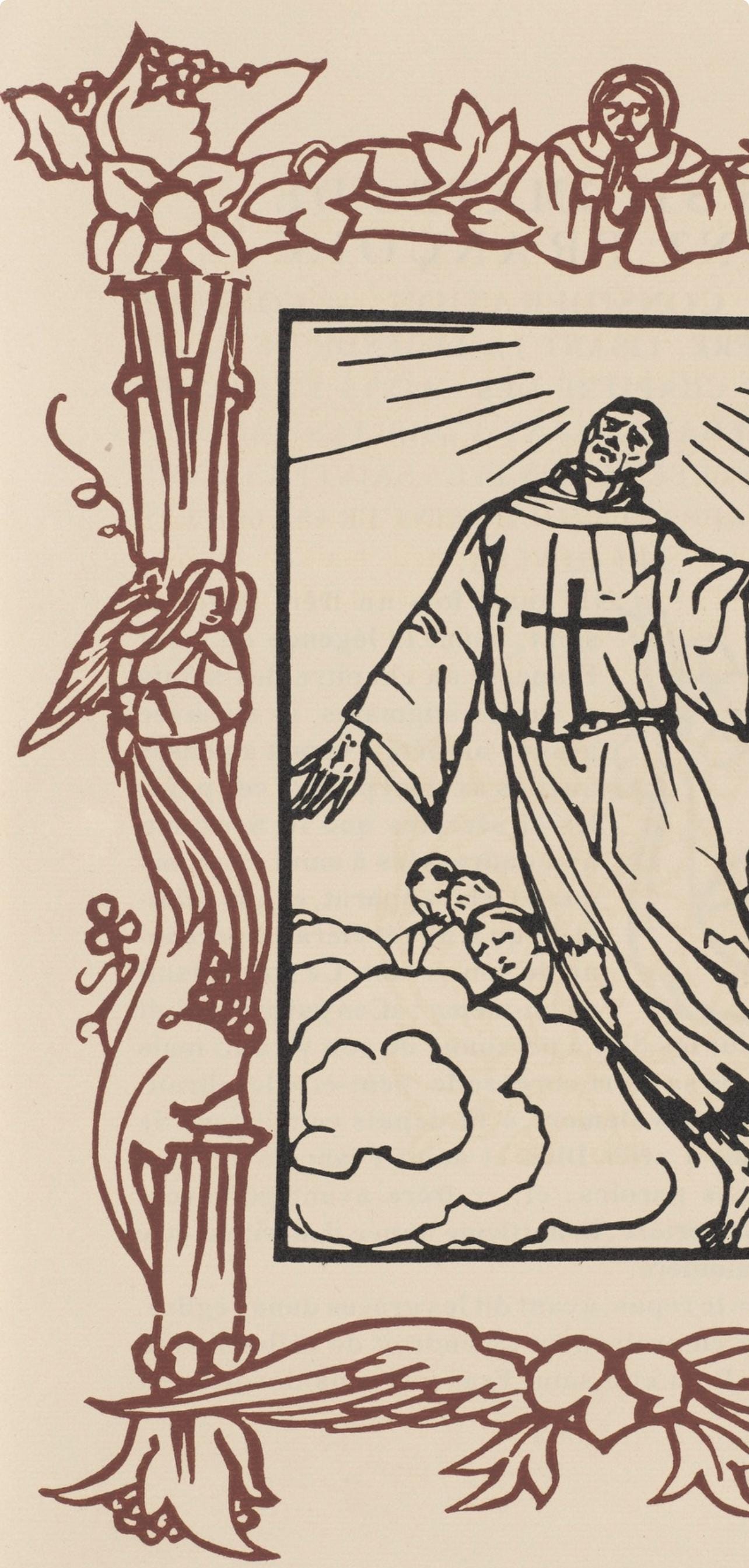 Mile Bernard, Composition (Morane, No. 100), Les Petites Fleurs De St. Franoise, Woodcut