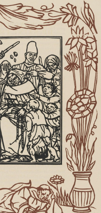 Mile Bernard, Composition (Morane, No. 100), Les Petites Fleurs De St. Franoise, Woodcut