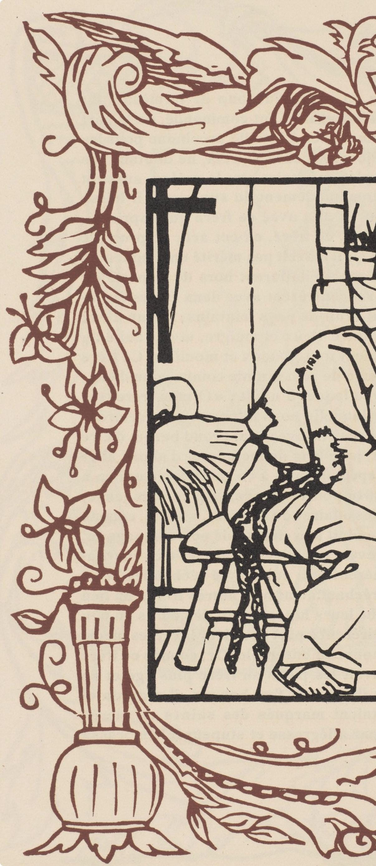 Mile Bernard, Composition (Morane, No. 100), Les Petites Fleurs De St. Franoise, Woodcut