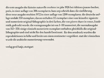 Max Ernst, Composition (Spies/Leppien 222), Histoire Naturelle, Lithograph