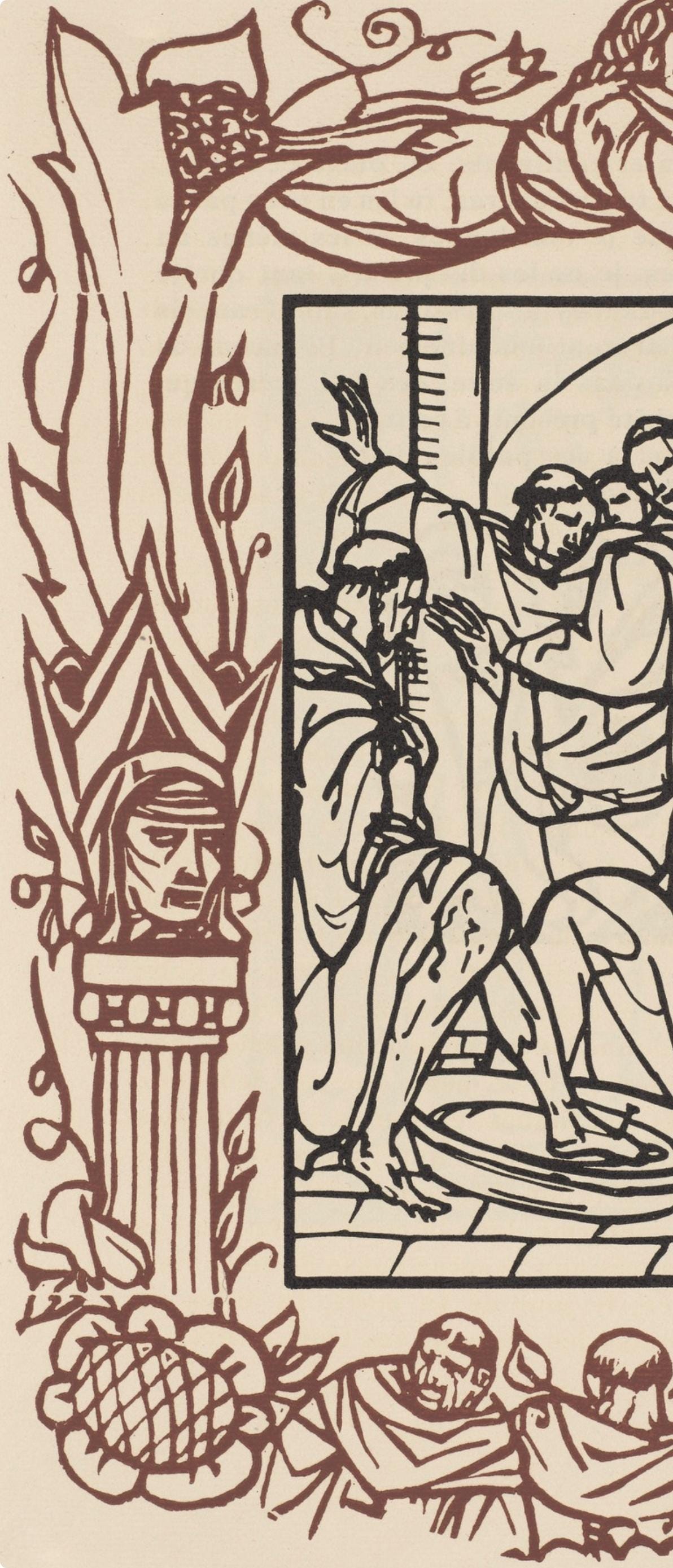Mile Bernard, Composition (Morane, No. 100), Les Petites Fleurs De St. Franoise, Woodcut