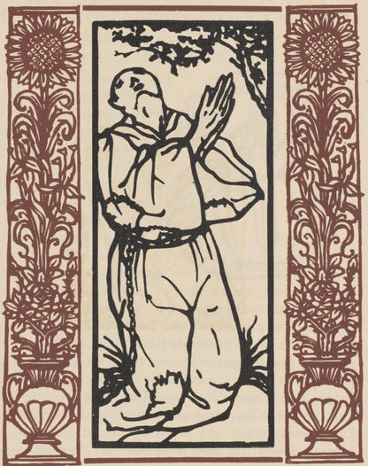Mile Bernard, Composition (Morane, No. 100), Les Petites Fleurs De St. Franoise, Woodcut