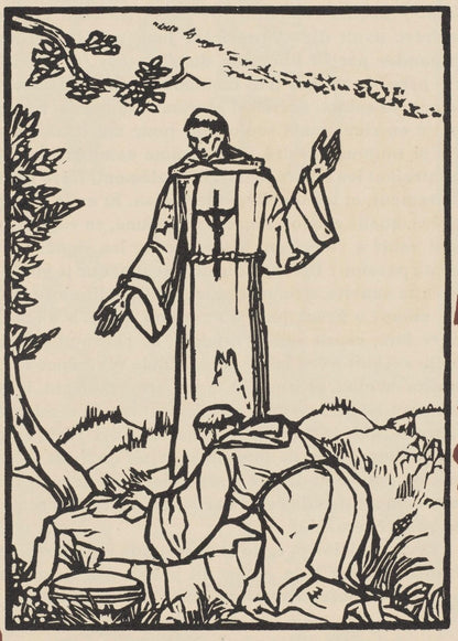 Mile Bernard, Composition (Morane, No. 100), Les Petites Fleurs De St. Franoise, Woodcut