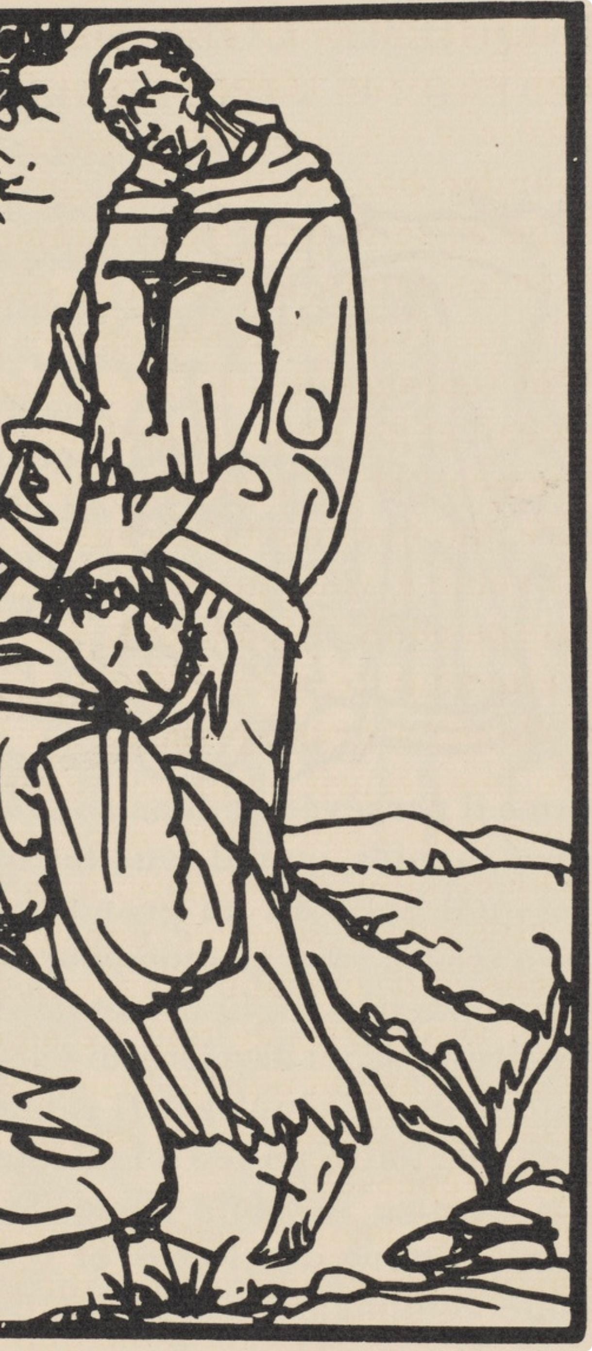 Mile Bernard, Composition (Morane, No. 100), Les Petites Fleurs De St. Franoise, Woodcut