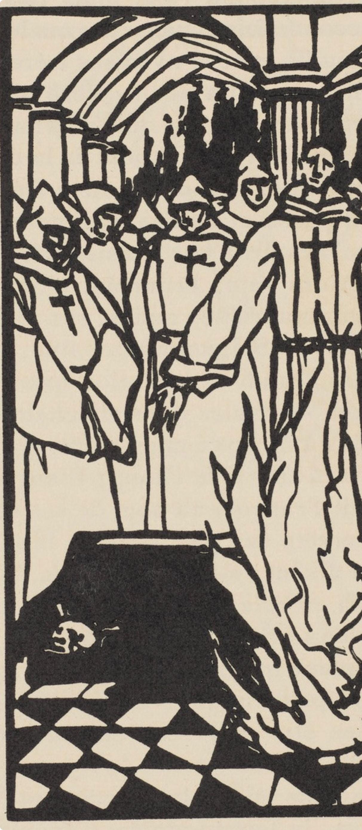 Mile Bernard, Composition (Morane, No. 100), Les Petites Fleurs De St. Franoise, Woodcut