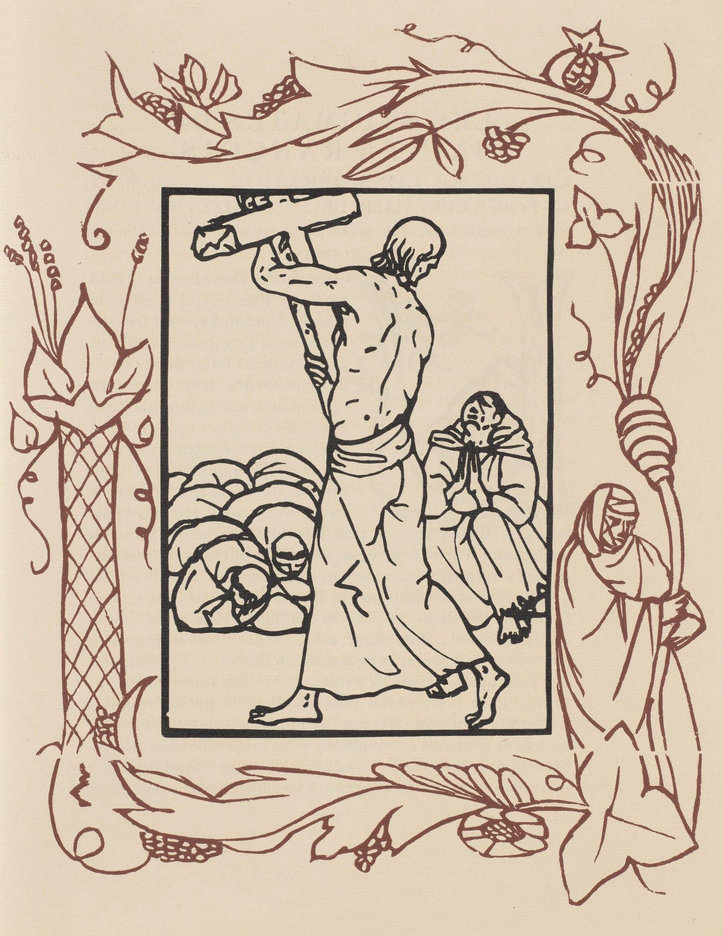 Mile Bernard, Composition (Morane, No. 100), Les Petites Fleurs De St. Franoise, Woodcut