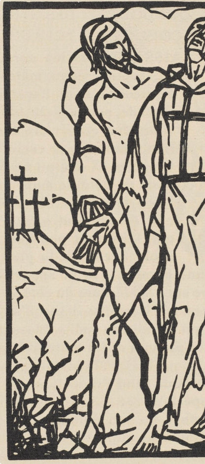 Mile Bernard, Composition (Morane, No. 100), Les Petites Fleurs De St. Franoise, Woodcut