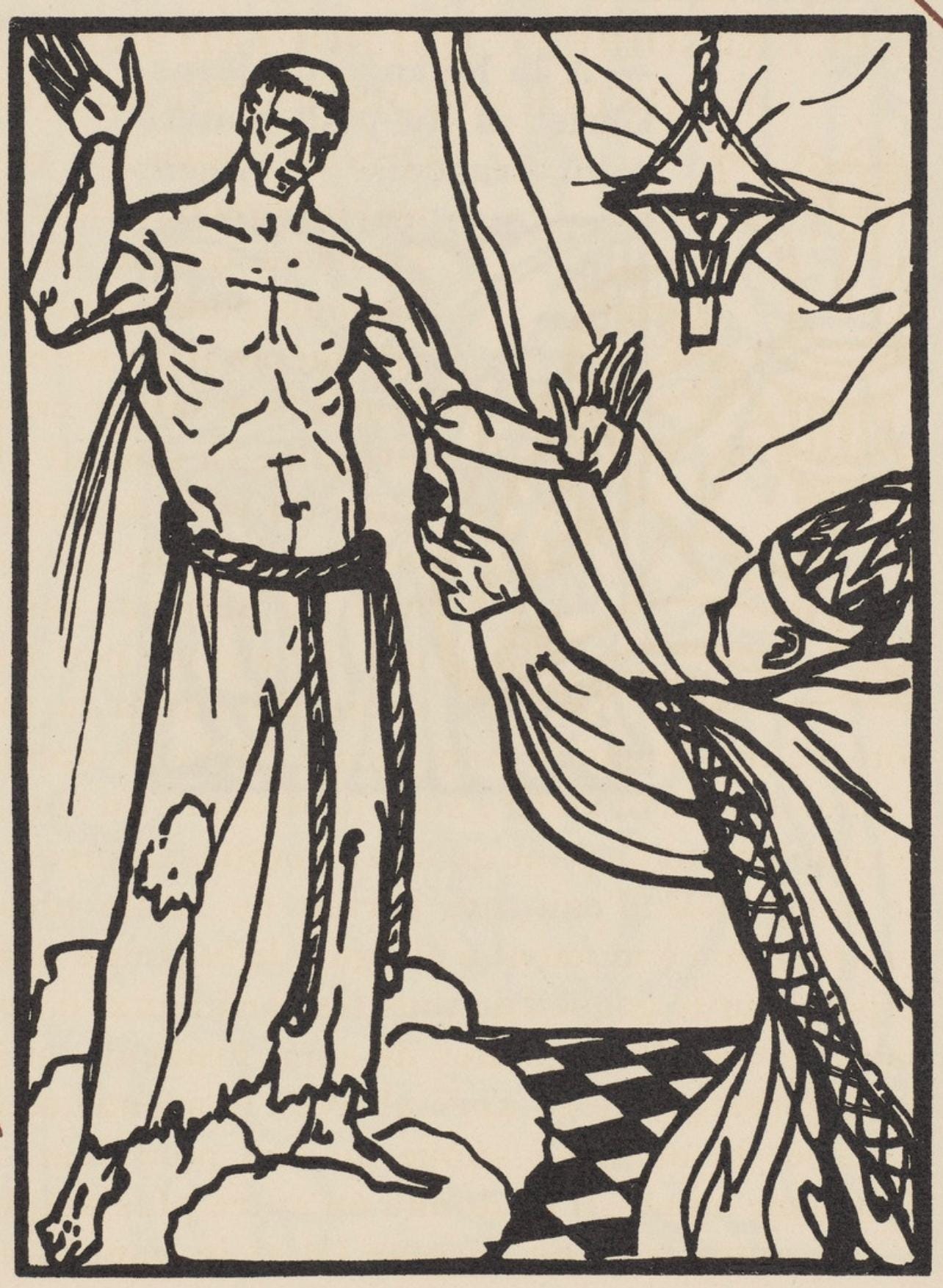 Mile Bernard, Composition (Morane, No. 100), Les Petites Fleurs De St. Franoise, Woodcut