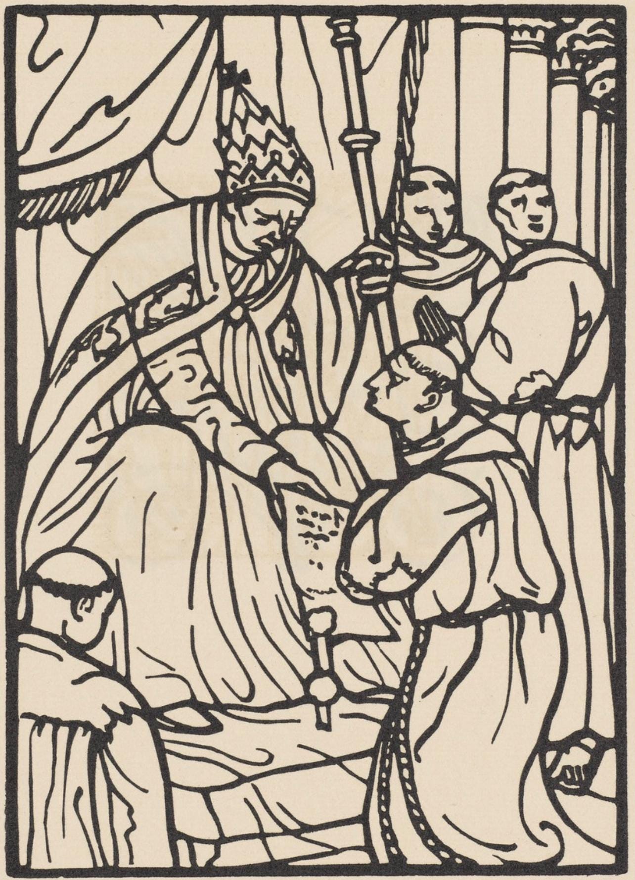 Mile Bernard, Composition (Morane, No. 100), Les Petites Fleurs De St. Franoise, Woodcut