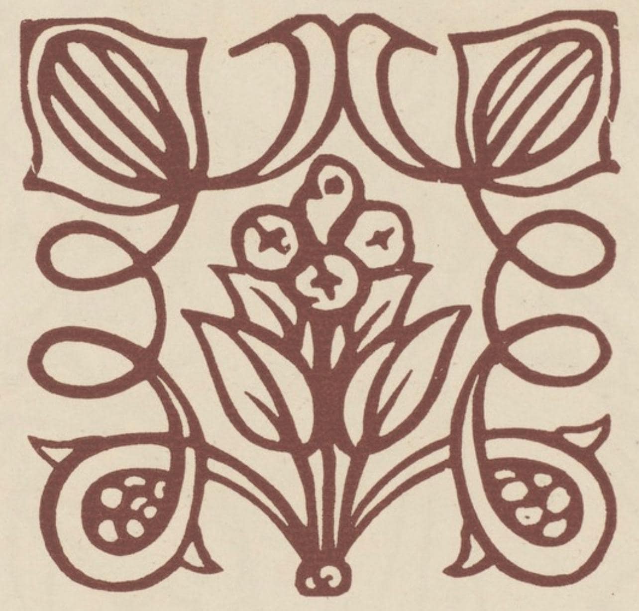 Mile Bernard, Composition (Morane, No. 100), Les Petites Fleurs De St. Franoise, Woodcut