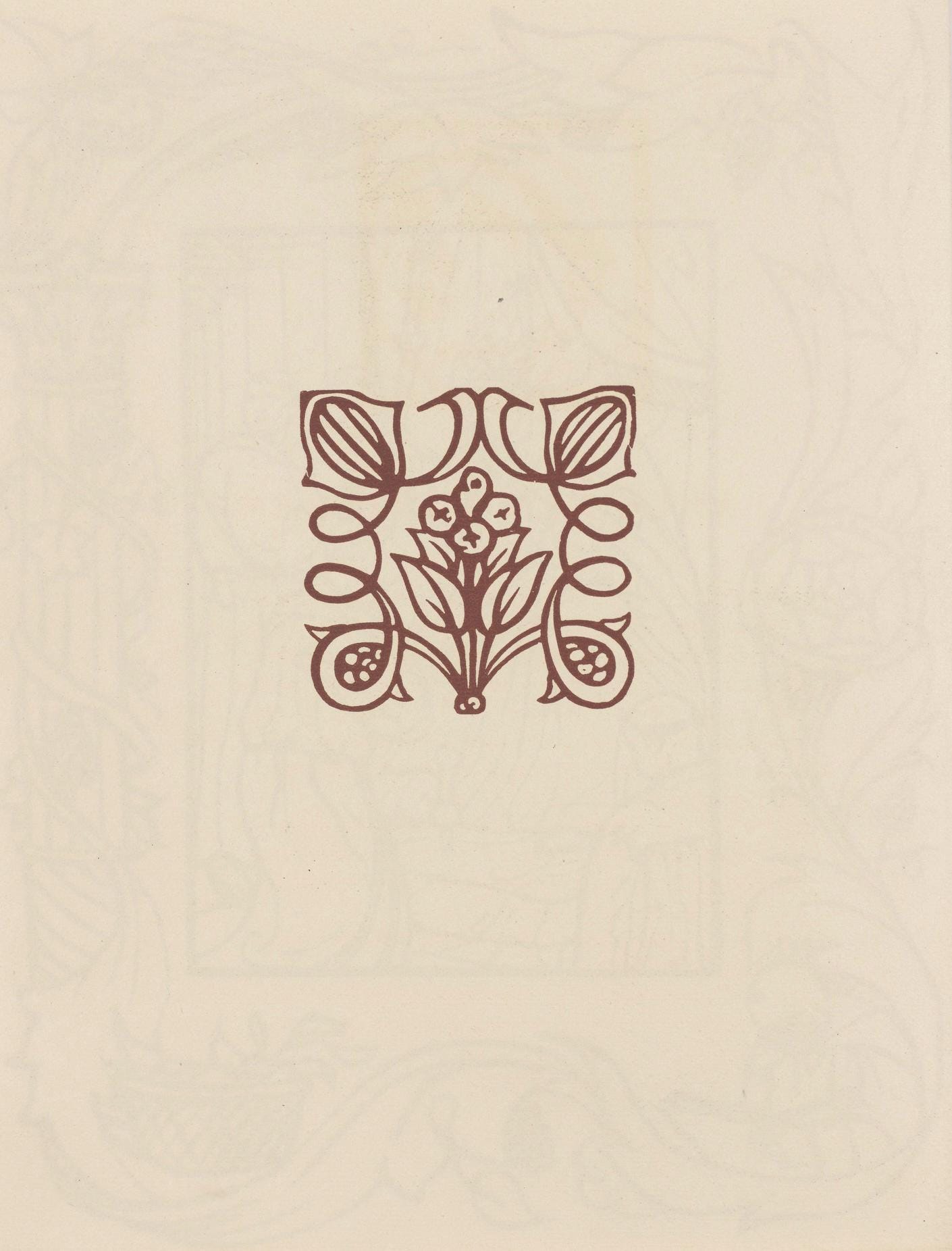 Mile Bernard, Composition (Morane, No. 100), Les Petites Fleurs De St. Franoise, Woodcut