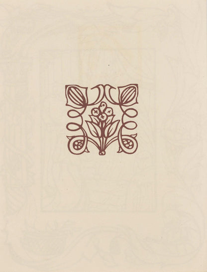 Mile Bernard, Composition (Morane, No. 100), Les Petites Fleurs De St. Franoise, Woodcut