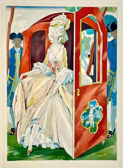 Umberto Brunelleschi, Composition, La Leon D'Amour Dans Un Parc, Lithograph