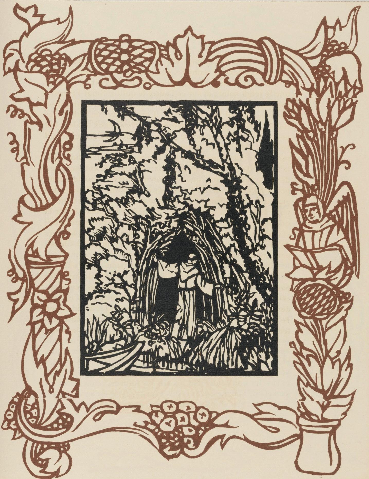 Mile Bernard, Composition (Morane, No. 100), Les Petites Fleurs De St. Franoise, Woodcut