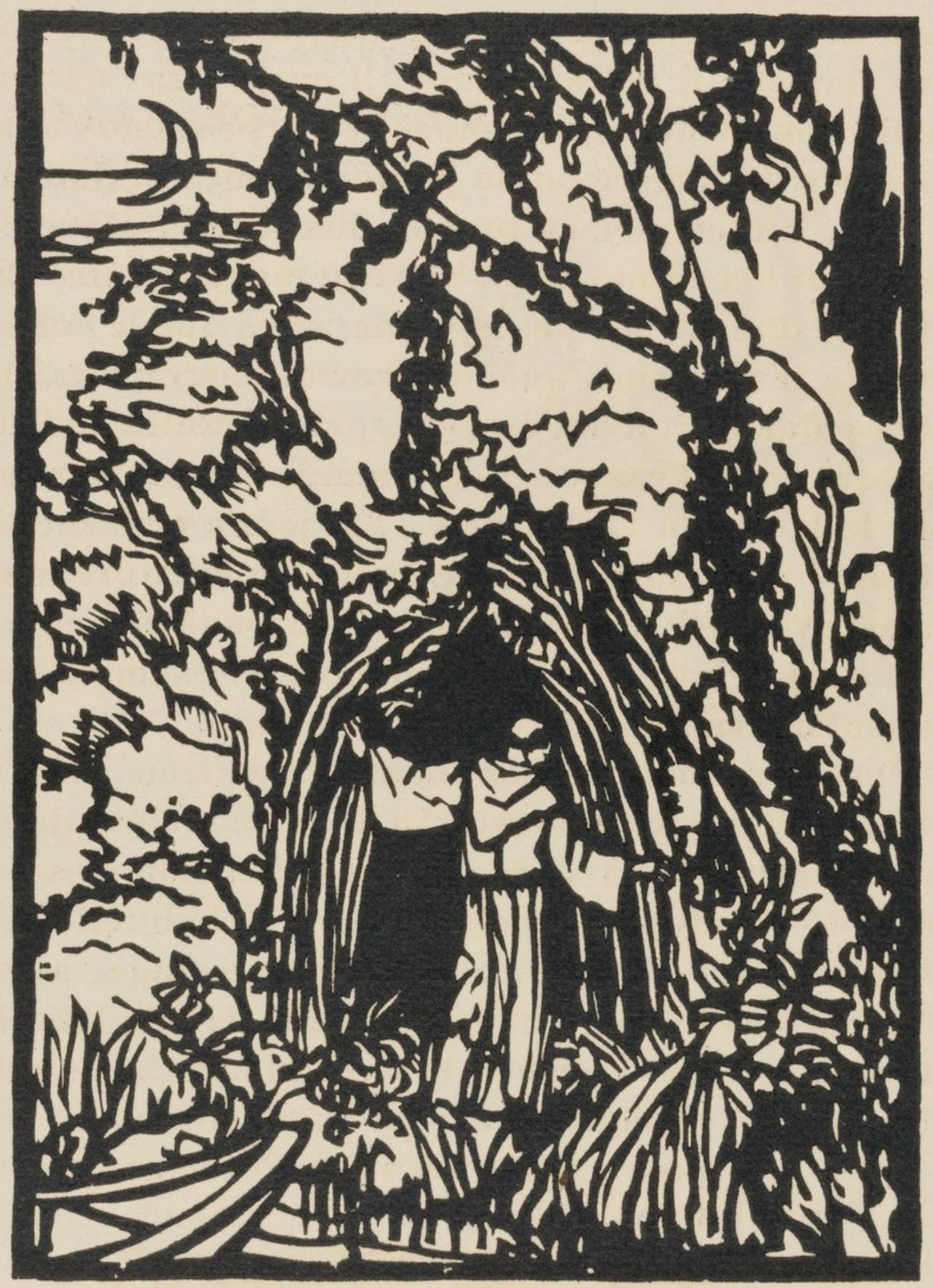 Mile Bernard, Composition (Morane, No. 100), Les Petites Fleurs De St. Franoise, Woodcut