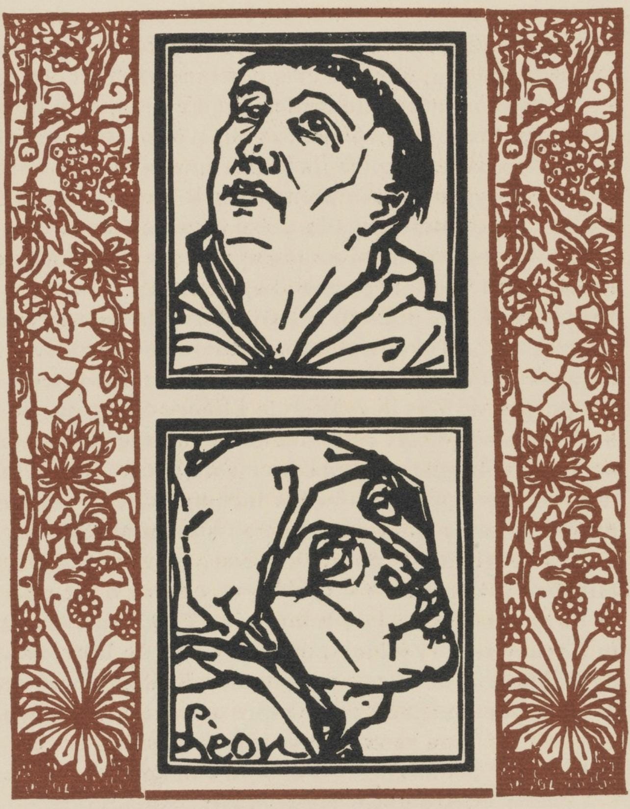 Mile Bernard, Composition (Morane, No. 100), Les Petites Fleurs De St. Franoise, Woodcut
