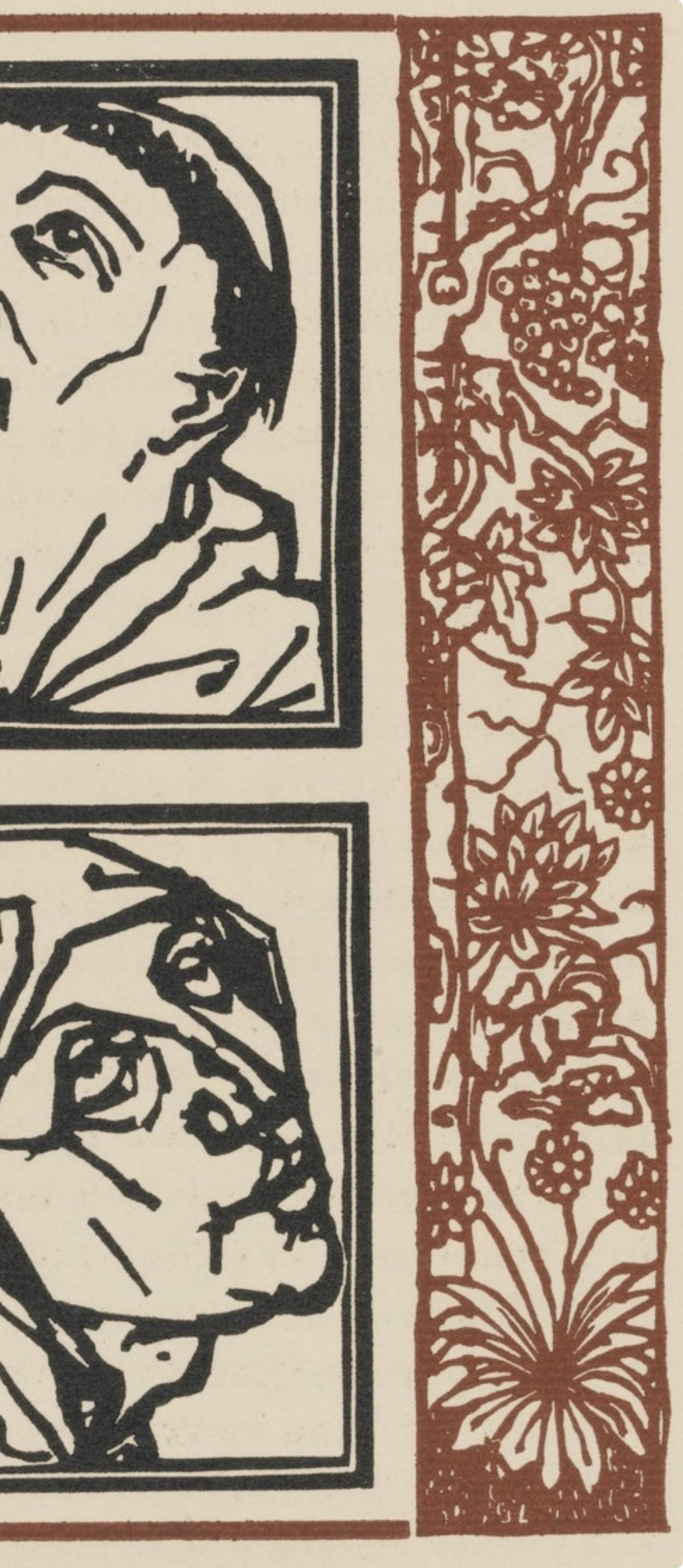 Mile Bernard, Composition (Morane, No. 100), Les Petites Fleurs De St. Franoise, Woodcut