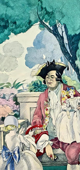 Umberto Brunelleschi, Composition, La Leon D'Amour Dans Un Parc, Lithograph