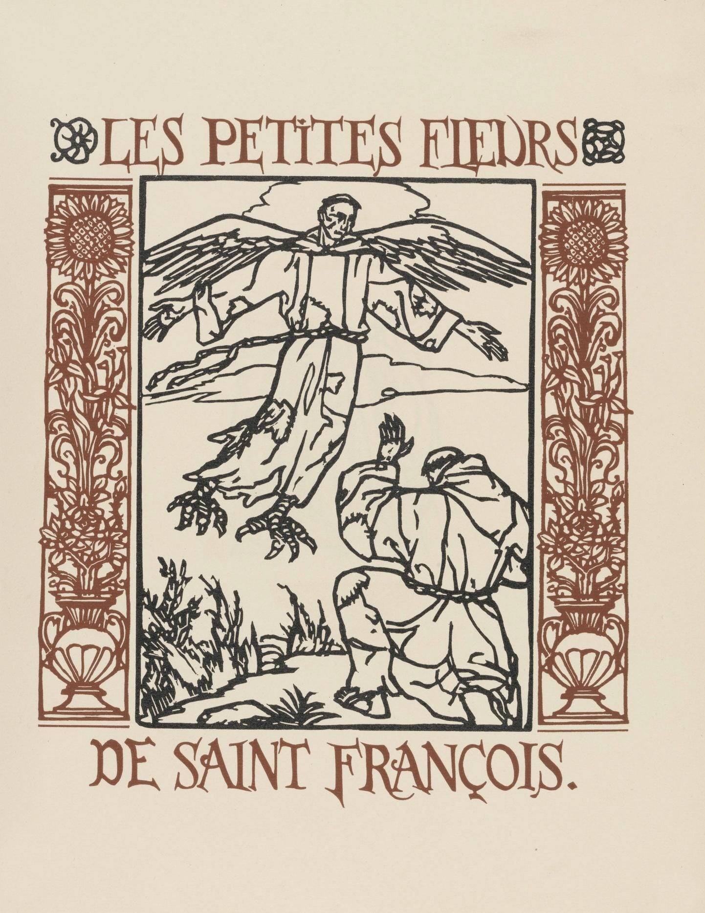 Mile Bernard, Composition (Morane, No. 100), Les Petites Fleurs De St. Franoise, Woodcut