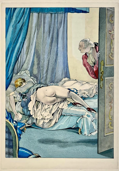 Umberto Brunelleschi, Composition, La Leon D'Amour Dans Un Parc, Lithograph