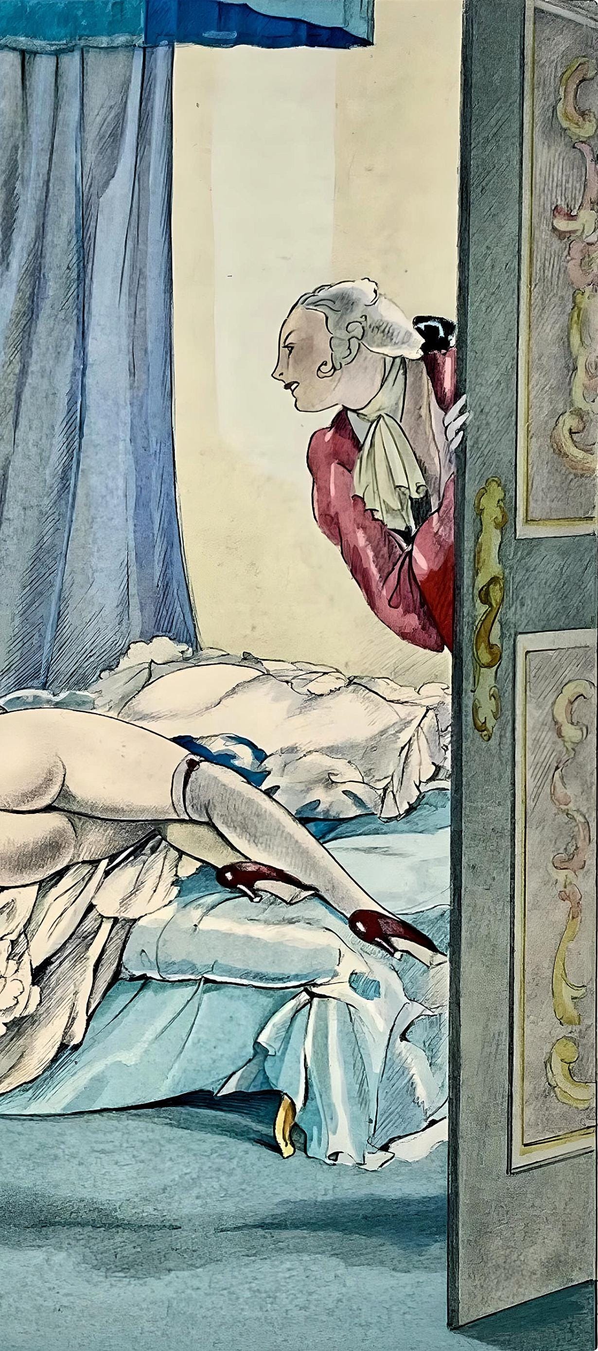 Umberto Brunelleschi, Composition, La Leon D'Amour Dans Un Parc, Lithograph