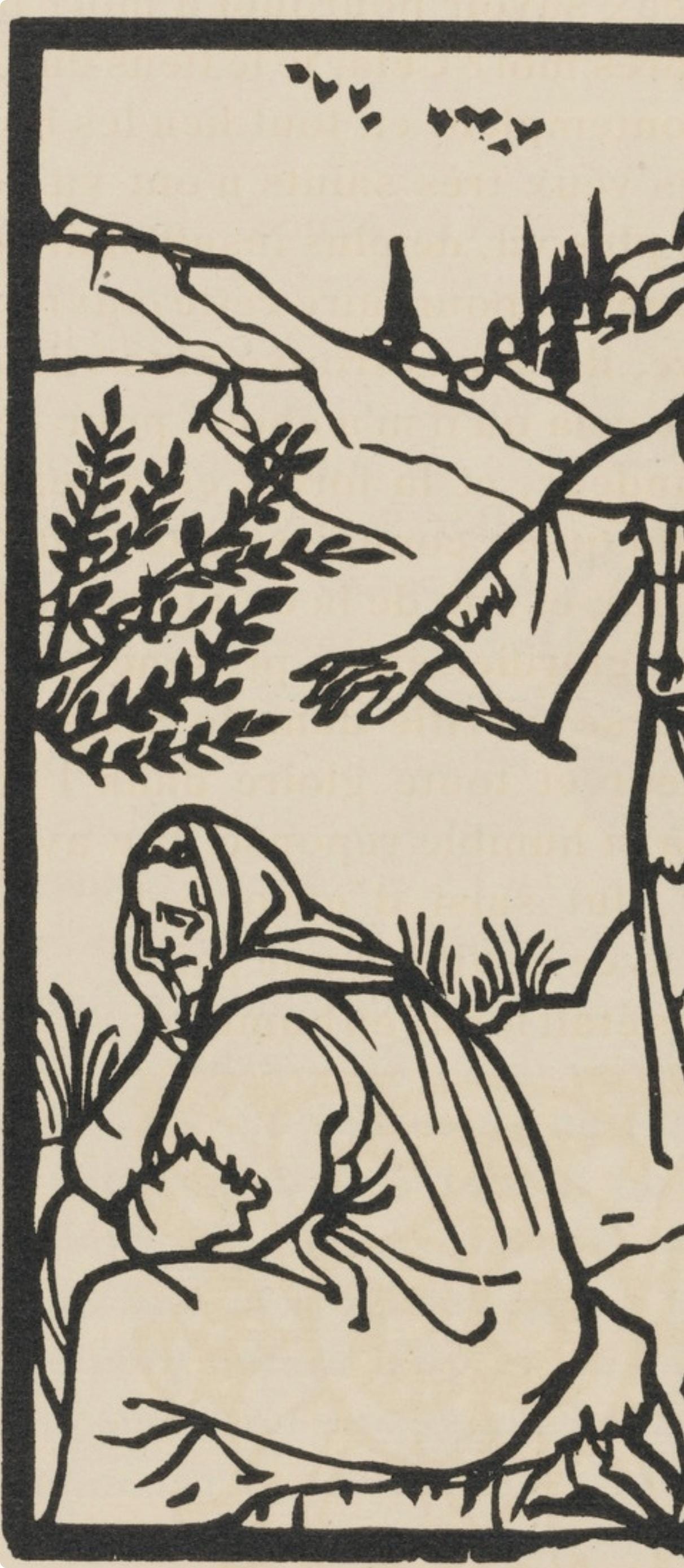 Mile Bernard, Composition (Morane, No. 100), Les Petites Fleurs De St. Franoise, Woodcut