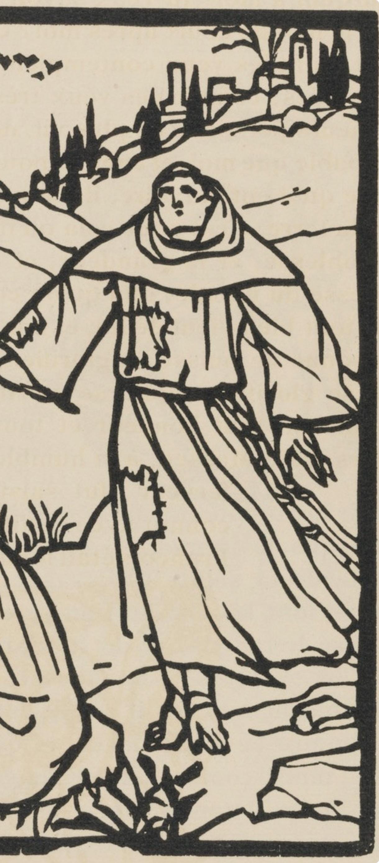 Mile Bernard, Composition (Morane, No. 100), Les Petites Fleurs De St. Franoise, Woodcut