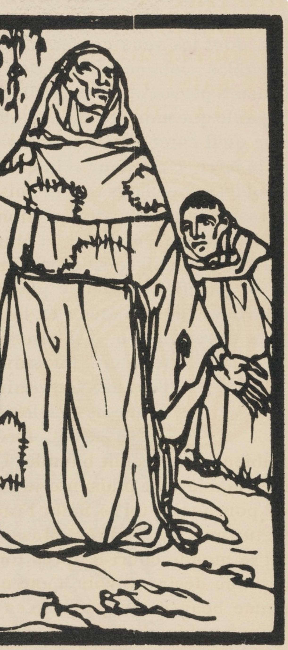 Mile Bernard, Composition (Morane, No. 100), Les Petites Fleurs De St. Franoise, Woodcut