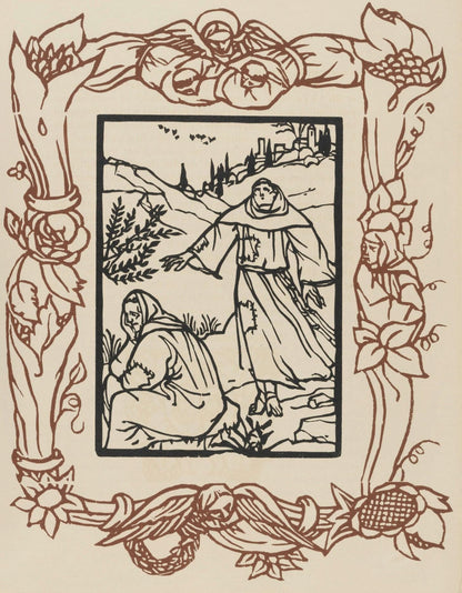 Mile Bernard, Composition (Morane, No. 100), Les Petites Fleurs De St. Franoise, Woodcut