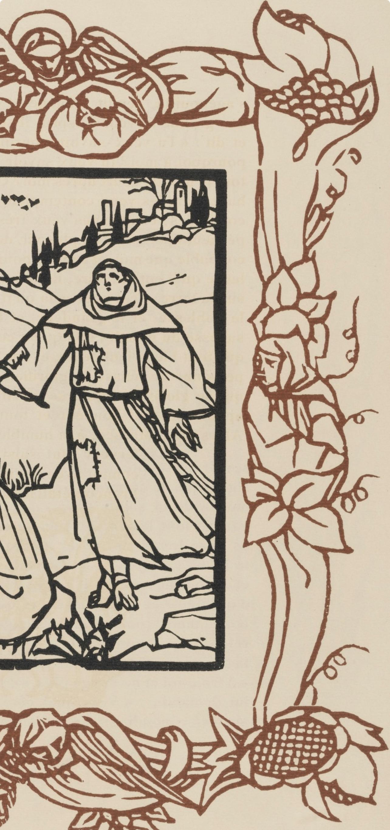 Mile Bernard, Composition (Morane, No. 100), Les Petites Fleurs De St. Franoise, Woodcut