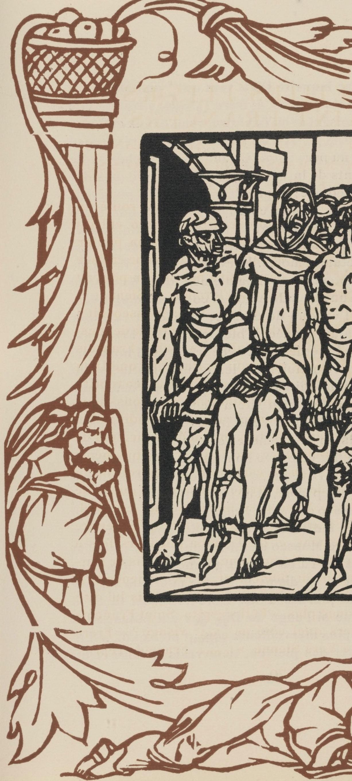 Mile Bernard, Composition (Morane, No. 100), Les Petites Fleurs De St. Franoise, Woodcut