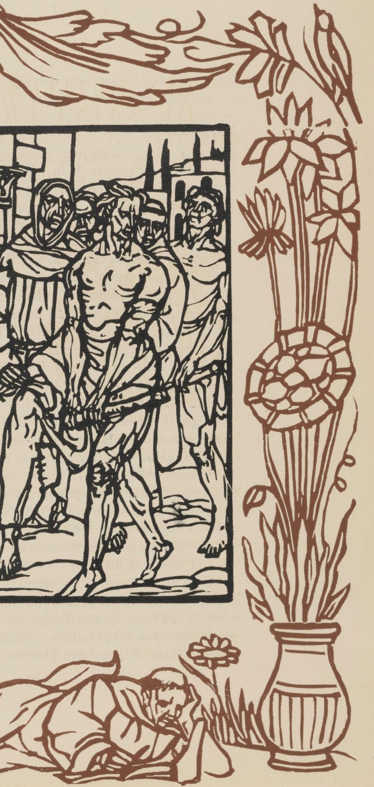 Mile Bernard, Composition (Morane, No. 100), Les Petites Fleurs De St. Franoise, Woodcut