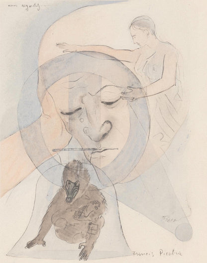 Francis Picabia, Composition, Le Peseur D'Mes (The Weigher Of Souls), Lithograph