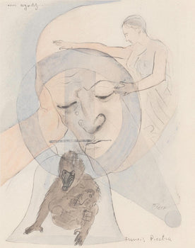 Francis Picabia, Composition, Le Peseur D'Mes (The Weigher Of Souls), Lithograph