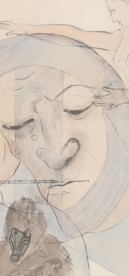 Francis Picabia, Composition, Le Peseur D'Mes (The Weigher Of Souls), Lithograph