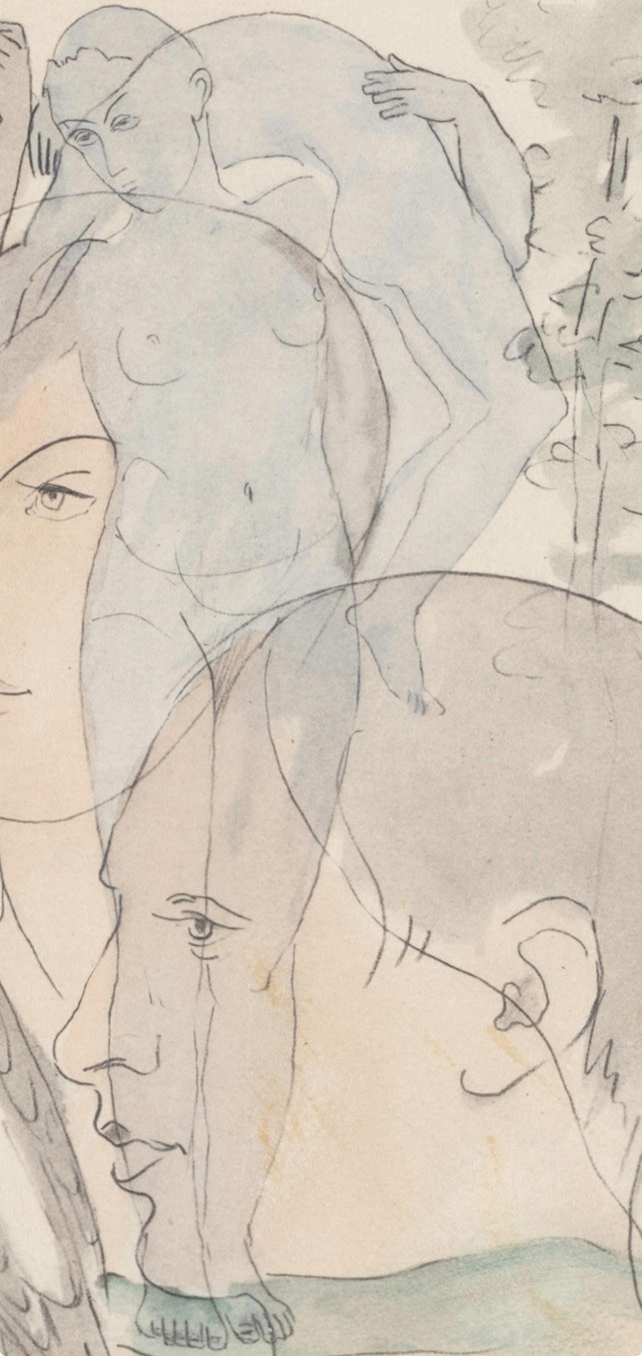 Francis Picabia, Composition, Le Peseur D'Mes (The Weigher Of Souls), Lithograph