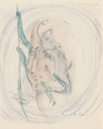 Francis Picabia, Composition, Le Peseur D'Mes (The Weigher Of Souls), Lithograph