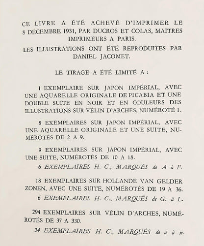 Francis Picabia, Composition, Le Peseur D'Mes (The Weigher Of Souls), Lithograph