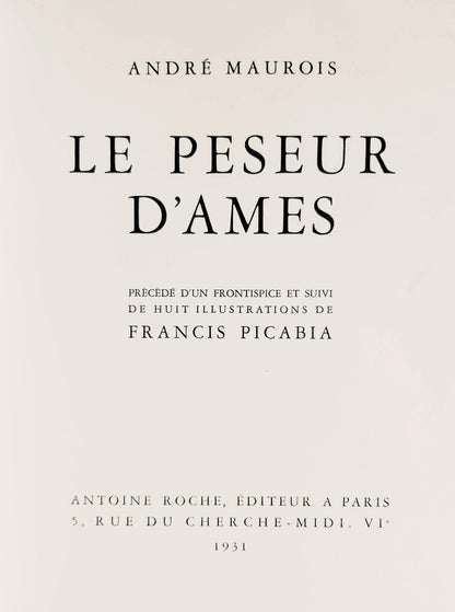 Francis Picabia, Composition, Le Peseur D'Mes (The Weigher Of Souls), Lithograph