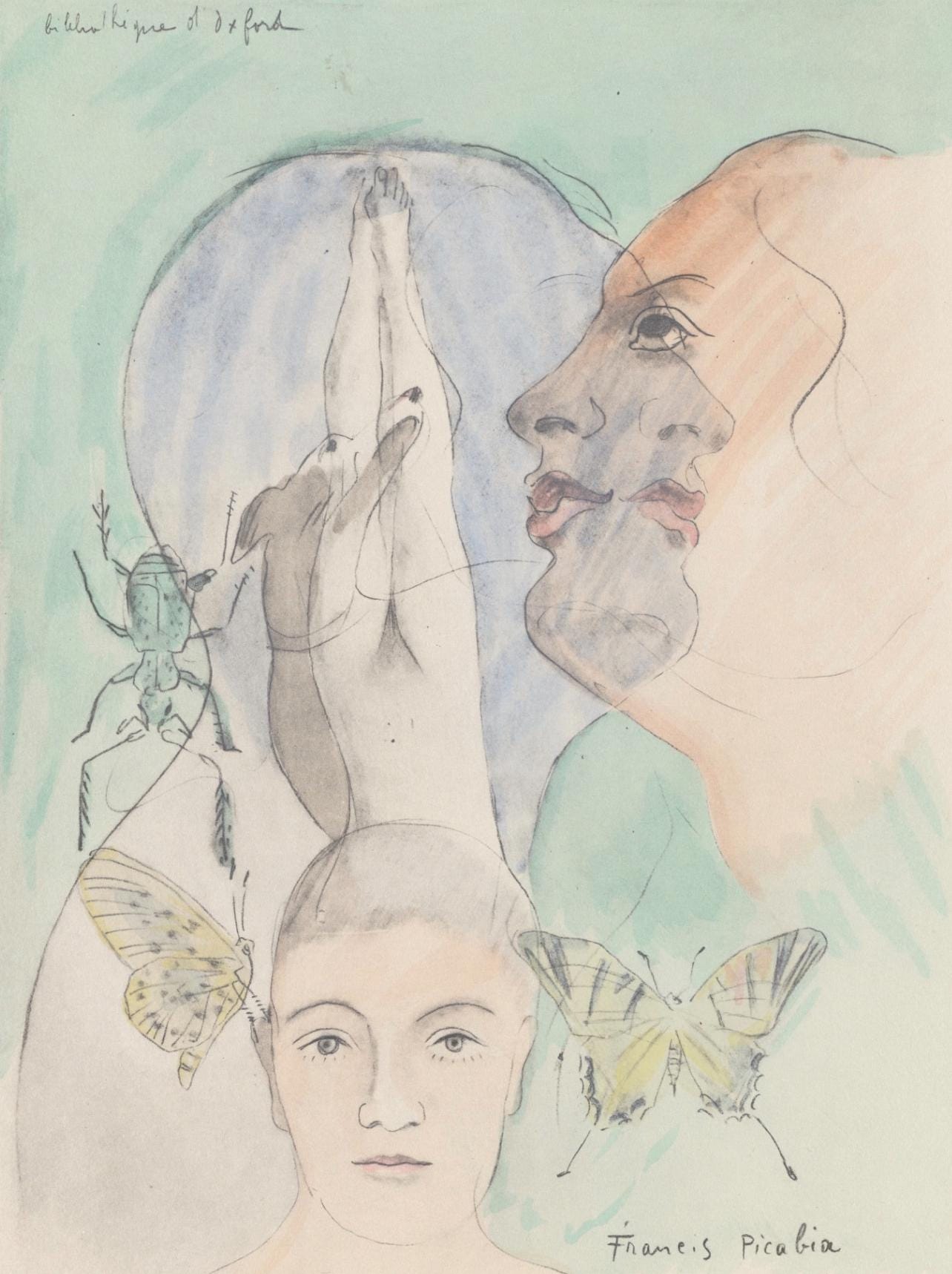 Francis Picabia, Composition, Le Peseur D'Mes (The Weigher Of Souls), Lithograph