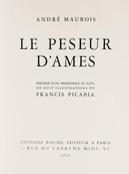 Francis Picabia, Composition, Le Peseur D'Mes (The Weigher Of Souls), Lithograph