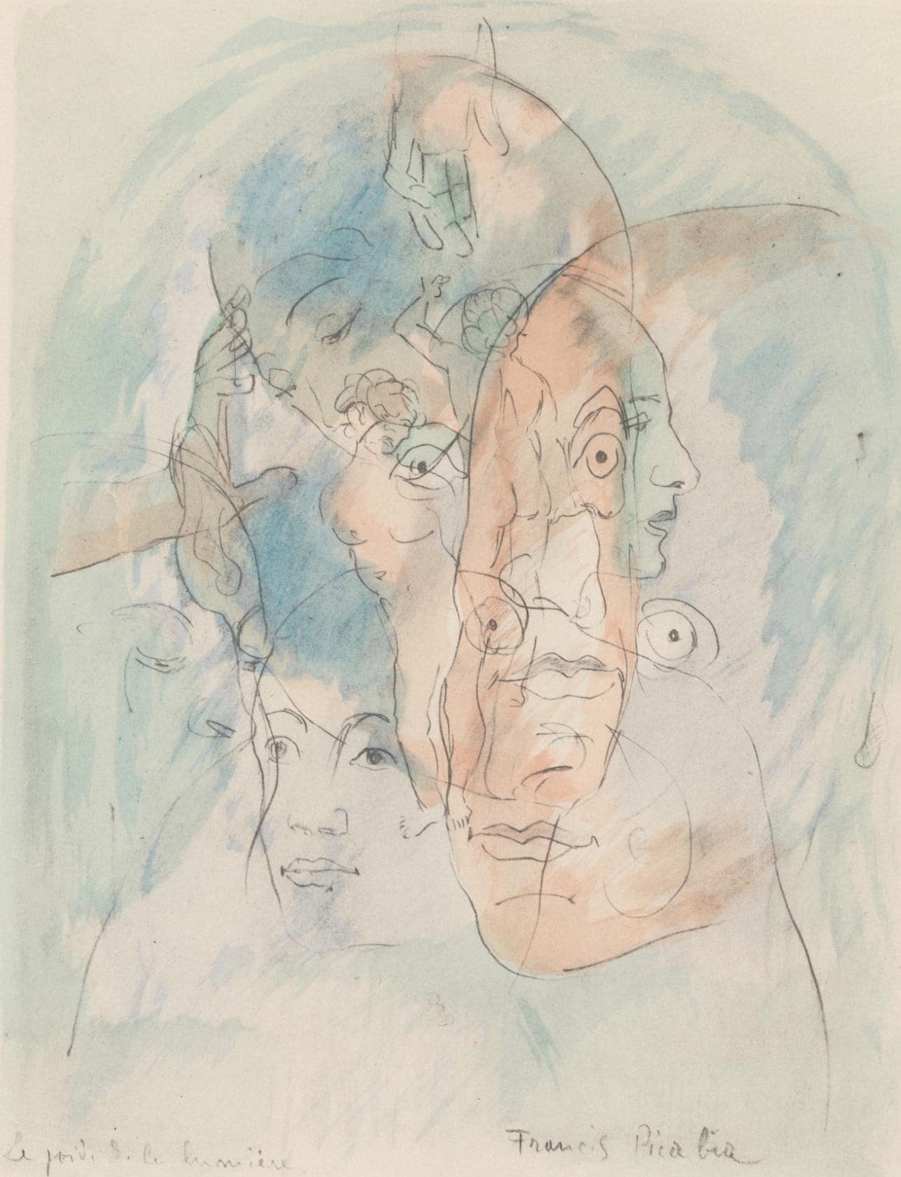 Francis Picabia, Composition, Le Peseur D'Mes (The Weigher Of Souls), Lithograph