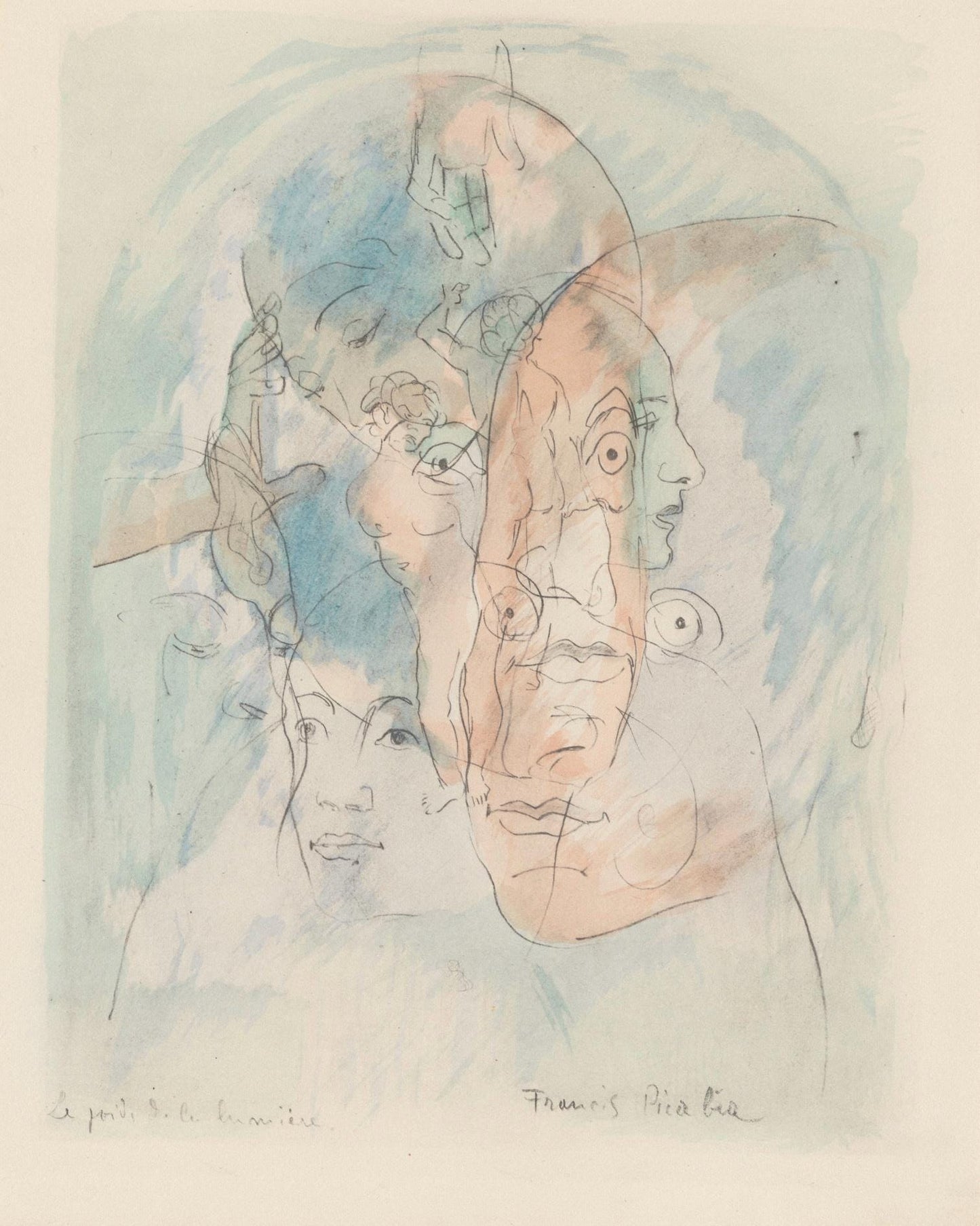 Francis Picabia, Composition, Le Peseur D'Mes (The Weigher Of Souls), Lithograph