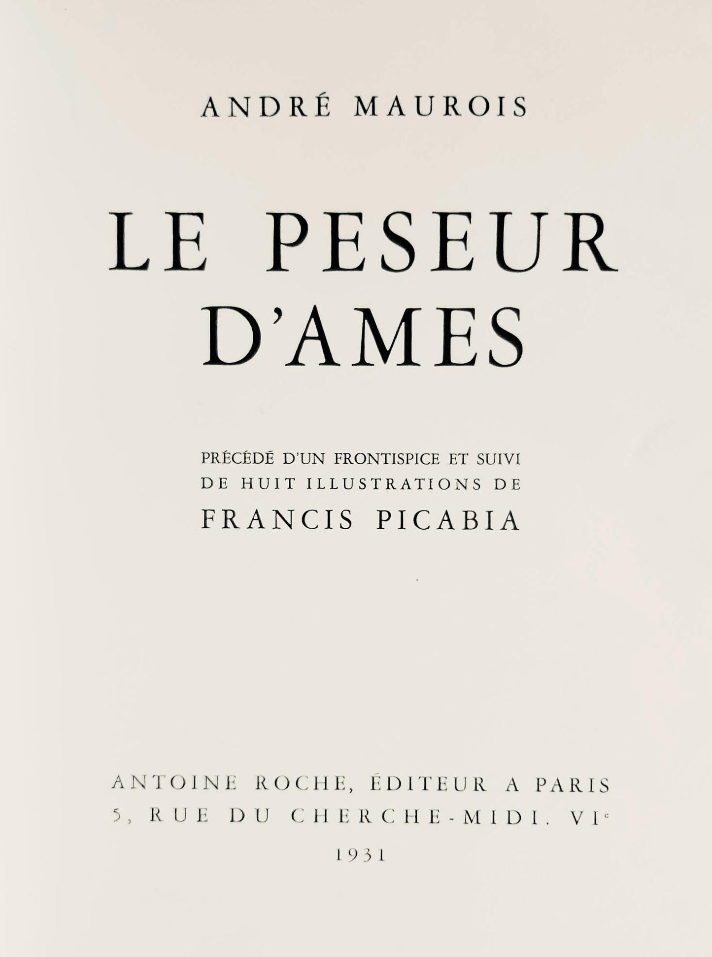 Francis Picabia, Composition, Le Peseur D'Mes (The Weigher Of Souls), Lithograph