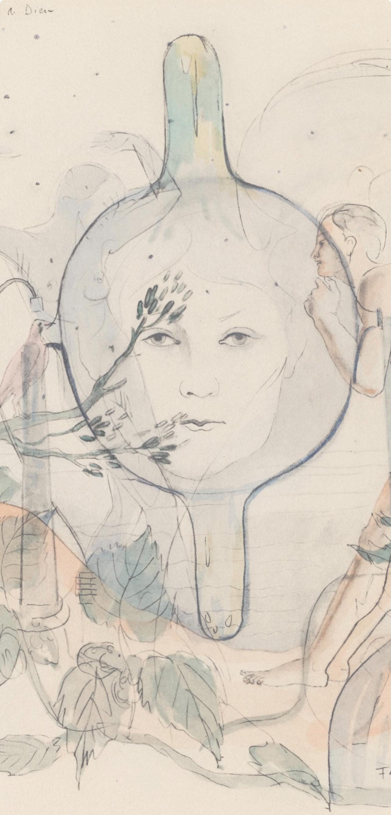 Francis Picabia, Composition, Le Peseur D'Mes (The Weigher Of Souls), Lithograph