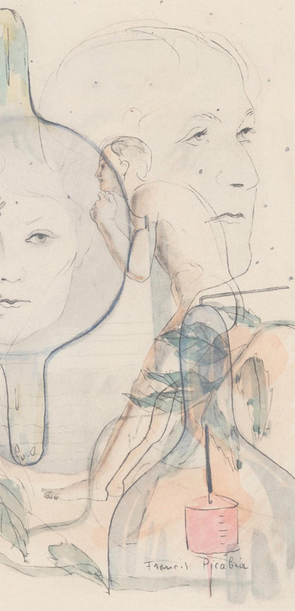 Francis Picabia, Composition, Le Peseur D'Mes (The Weigher Of Souls), Lithograph