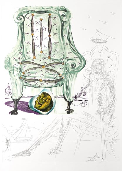 Salvador Dal, Fauteuil Respirer Pneumatique (M/L 822-831; Field 75-13), Imaginations Et Objets Du