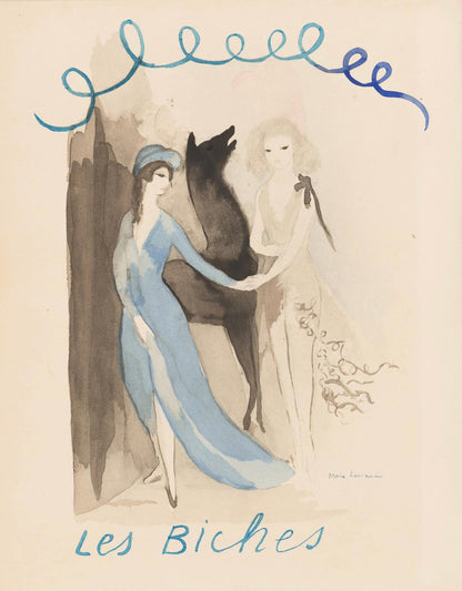 Marie Laurencin, Composition, Les Biches, Lithograph