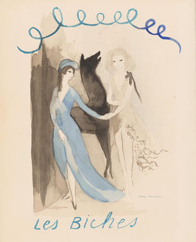 Marie Laurencin, Composition, Les Biches, Lithograph