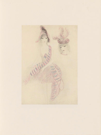 Marie Laurencin, Composition, Les Biches, Lithograph